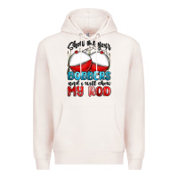 Pale Pink show me your bobbers and i will show my rod Premium Hoodie - MaliasSmallBusiness