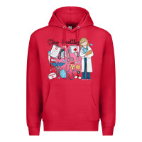 Cardinal stay healthy nurse Premium Hoodie - MaliasSmallBusiness