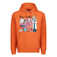Carrot stay healthy nurse Premium Hoodie - MaliasSmallBusiness