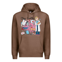 Chestnut stay healthy nurse Premium Hoodie - MaliasSmallBusiness