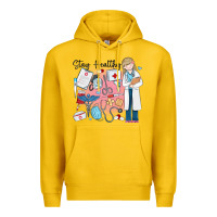 Lemon stay healthy nurse Premium Hoodie - MaliasSmallBusiness