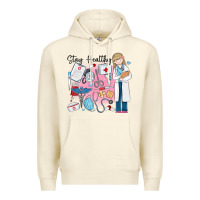 Sandshell stay healthy nurse Premium Hoodie - MaliasSmallBusiness
