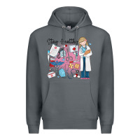 Rock stay healthy nurse Premium Hoodie - MaliasSmallBusiness