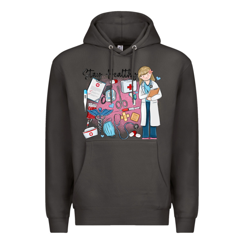 Stay Healthy Nurse Premium Hoodie by MaliasSmallBusiness | Teevron
