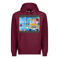 Burgundy they see me rollin they waitin Premium Hoodie - MaliasSmallBusiness