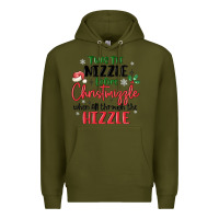 Army Green twas the nizzle  before christmizzle Premium Hoodie - MaliasSmallBusiness