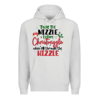 Dove Grey twas the nizzle  before christmizzle Premium Hoodie - MaliasSmallBusiness
