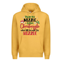 Mustard twas the nizzle  before christmizzle Premium Hoodie - MaliasSmallBusiness