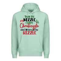 Seafoam twas the nizzle  before christmizzle Premium Hoodie - MaliasSmallBusiness