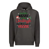 Smoke twas the nizzle  before christmizzle Premium Hoodie - MaliasSmallBusiness