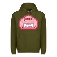 Army Green cupid's brewing company Premium Hoodie - MaliasSmallBusiness
