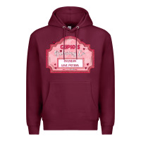 Burgundy cupid's brewing company Premium Hoodie - MaliasSmallBusiness