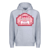 Heather Grey cupid's brewing company Premium Hoodie - MaliasSmallBusiness