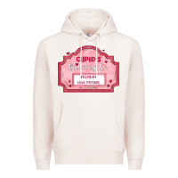 Pale Pink cupid's brewing company Premium Hoodie - MaliasSmallBusiness