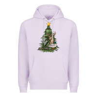 Lilac hunting christmas tree Premium Hoodie - MaliasSmallBusiness