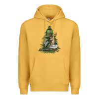 Mustard hunting christmas tree Premium Hoodie - MaliasSmallBusiness