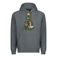 Rock hunting christmas tree Premium Hoodie - MaliasSmallBusiness