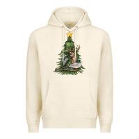 Tofu hunting christmas tree Premium Hoodie - MaliasSmallBusiness