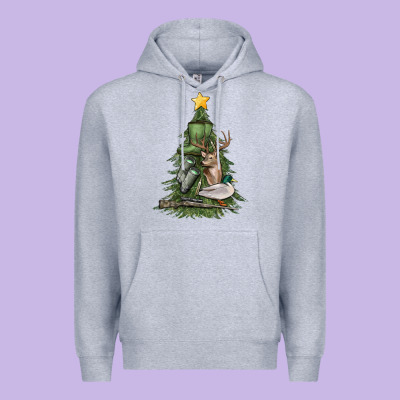 Premium Hoodie hunting christmas tree