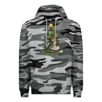 Slate Camo hunting christmas tree Premium Hoodie - MaliasSmallBusiness