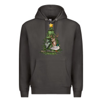 Smoke hunting christmas tree Premium Hoodie - MaliasSmallBusiness
