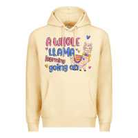 Pina Colada a whole llama learning going on Premium Hoodie - MaliasSmallBusiness