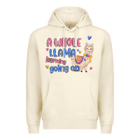 Sandshell a whole llama learning going on Premium Hoodie - MaliasSmallBusiness