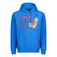 True Royal a whole llama learning going on Premium Hoodie - MaliasSmallBusiness