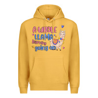 Mustard a whole llama learning going on Premium Hoodie - MaliasSmallBusiness