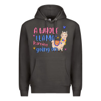 Smoke a whole llama learning going on Premium Hoodie - MaliasSmallBusiness