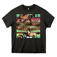Asphalt horses seamless pattern Heavy Core Tee - BundleAndBundleShop