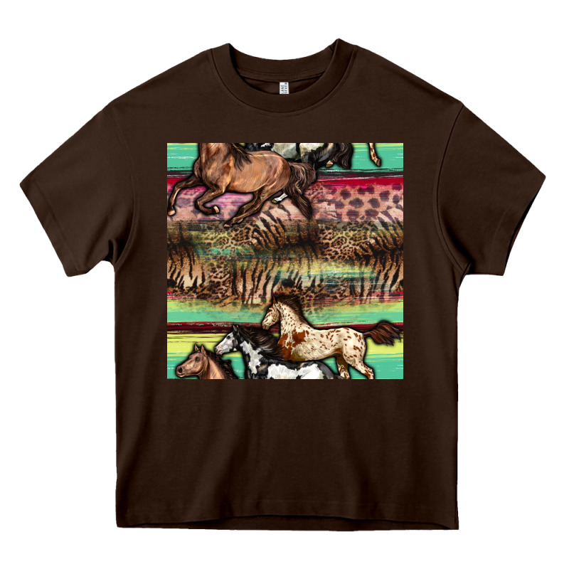 Horses Seamless Pattern Heavy Core Tee by BundleAndBundleShop | Teevron