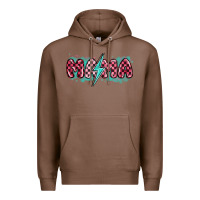Chestnut lightning bolt mama Premium Hoodie - MaliasSmallBusiness