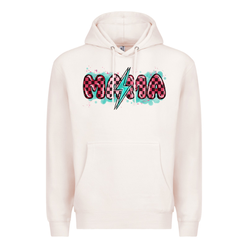 Lightning Bolt Mama Premium Hoodie by MaliasSmallBusiness | Teevron