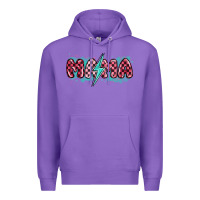 Purple lightning bolt mama Premium Hoodie - MaliasSmallBusiness