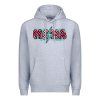 Heather Grey lightning bolt mama Premium Hoodie - MaliasSmallBusiness