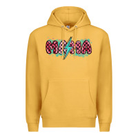 Mustard lightning bolt mama Premium Hoodie - MaliasSmallBusiness