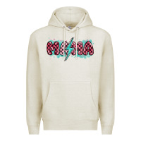 Oatmeal Heather lightning bolt mama Premium Hoodie - MaliasSmallBusiness
