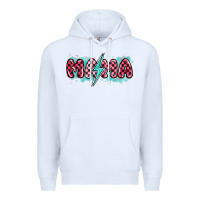 White lightning bolt mama Premium Hoodie - MaliasSmallBusiness