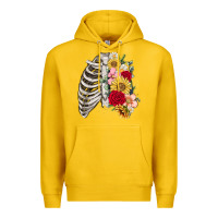 Lemon floral ribcage Premium Hoodie - MaliasSmallBusiness