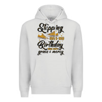 Dove Grey stepping into my birthday with god s grace and mer Premium Hoodie - MaliasSmallBusiness