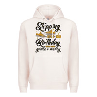 Pale Pink stepping into my birthday with god s grace and mer Premium Hoodie - MaliasSmallBusiness