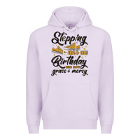 Lilac stepping into my birthday with god s grace and mer Premium Hoodie - MaliasSmallBusiness