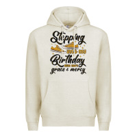 Oatmeal Heather stepping into my birthday with god s grace and mer Premium Hoodie - MaliasSmallBusiness
