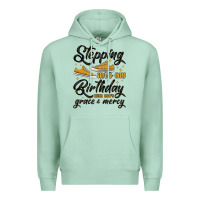 Seafoam stepping into my birthday with god s grace and mer Premium Hoodie - MaliasSmallBusiness