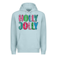 Blue Mist holly jolly Premium Hoodie - MaliasSmallBusiness