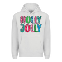 Dove Grey holly jolly Premium Hoodie - MaliasSmallBusiness