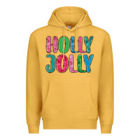 Mustard holly jolly Premium Hoodie - MaliasSmallBusiness