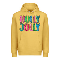 Antique Gold holly jolly Premium Hoodie - MaliasSmallBusiness