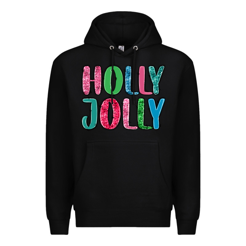 Holly Jolly Premium Hoodie by MaliasSmallBusiness | Teevron